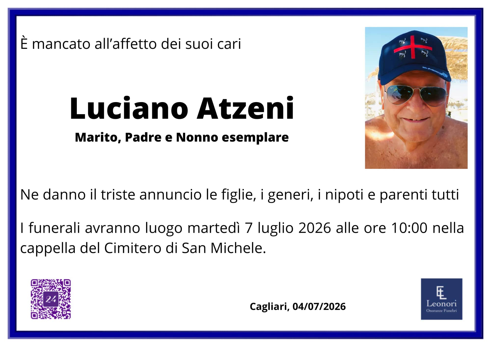 Manifesto di Luciano Atzeni