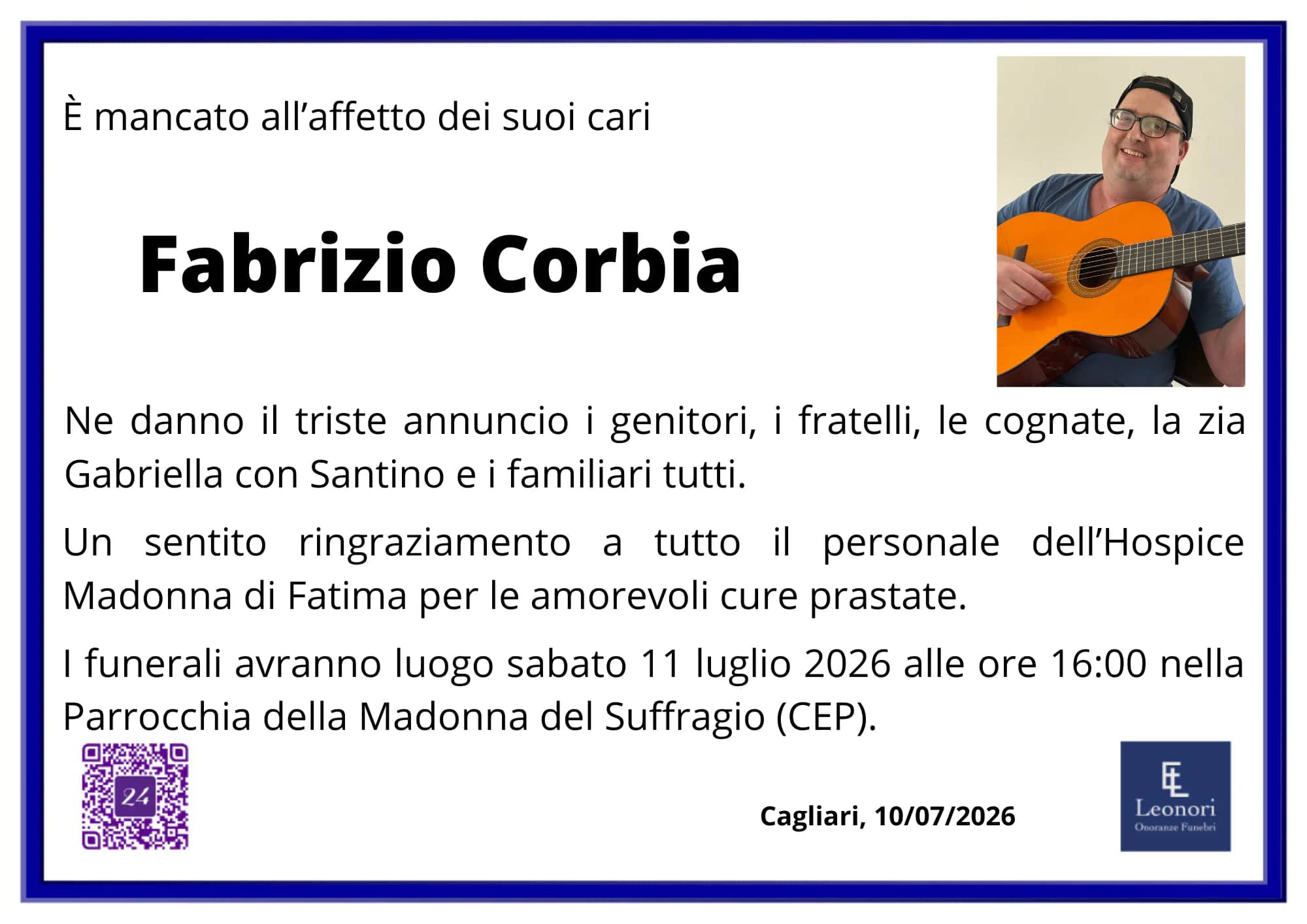 Manifesto di Fabrizio Corbia