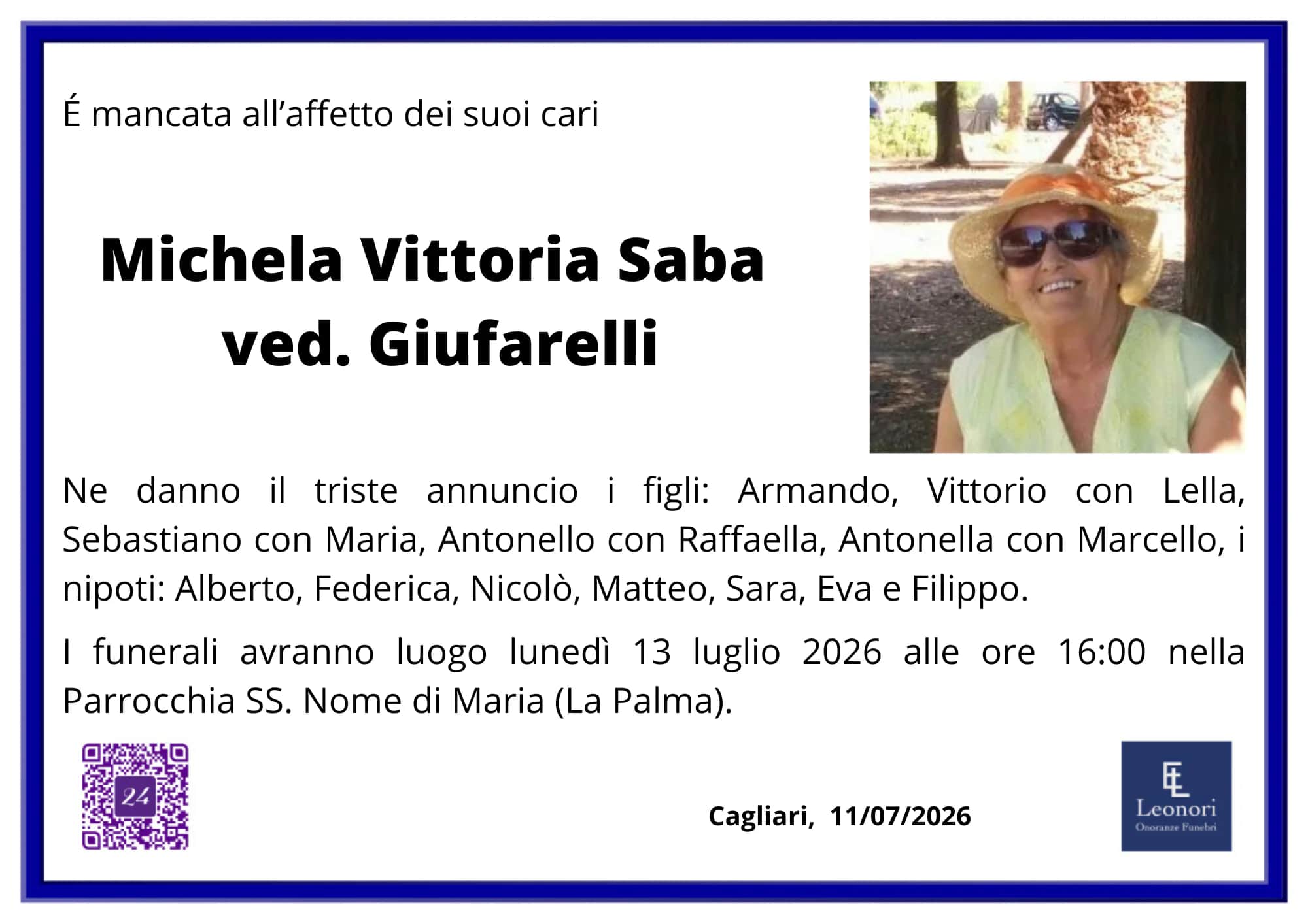 Manifesto di Michela Vittoria Saba