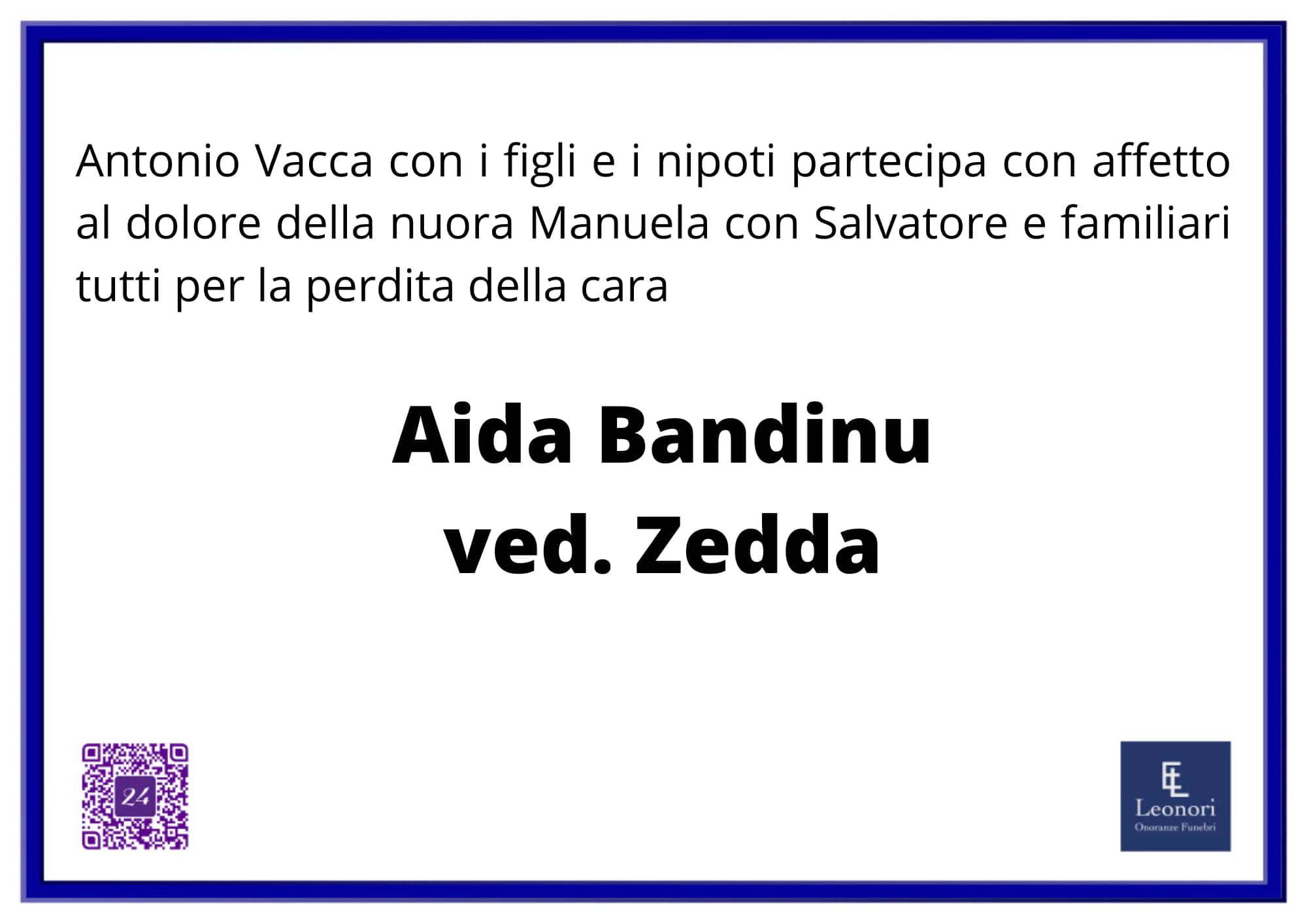 Manifesto di Aida Bandinu